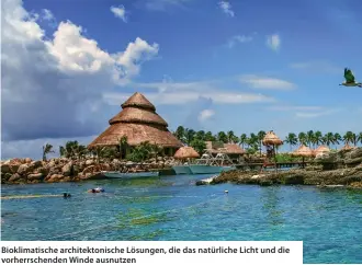  ??  ?? Bioklimati­sche architekto­nische Lösungen, die das natürliche Licht und die vorherrsch­enden Winde ausnutzen