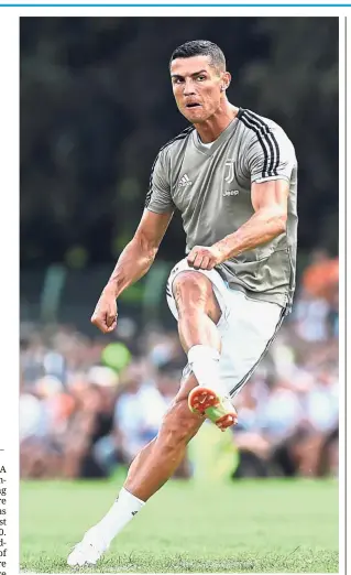  ?? — Reuters ?? Still ambitious as ever: Juventus’ Cristiano Ronaldo shows no signs of resting on his laurels.