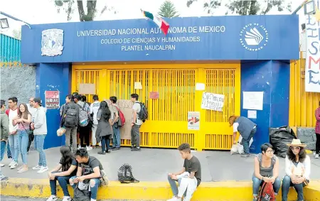  ?? /ALEJANDRO AGUILAR ?? Quieren dialogar sobre la protección de los alumnos y los campus