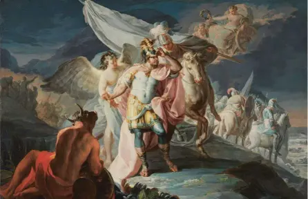  ?? ?? Aníbal vencedor contempla por primera vez Italia desde los Alpes, pintada por Goya en Roma en 1771, representa el célebre cruce de los Alpes por Aníbal y su ejército en el 218 a. C., durante la segunda guerra púnica.