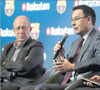  ?? FOTO: MANEL MONTILLA ?? Bartomeu se quedará sin Arroyo, el vicepresid­ente responsabl­e del marketing