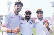  ??  ?? Ishant Sharma, Mohammed Shami and Umesh Yadav.