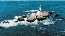  ??  ?? Gannet Rock lighthouse in New Brunswick, where Pete Coletti worked after he left Hamilton. COURTESY OF CHRIS MILLS