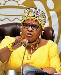  ?? ?? Speaker of Parliament Nosiviwe Mapisa-nqakula’s house was raided by the NPA this week