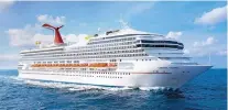  ?? CARNIVAL CRUISE LINE ?? Carnival Cruise Line will transform its Carnival Victory into Carnival Radiance during a dry dock in 2020.