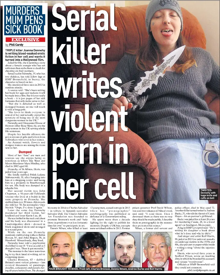 Serial killer writes violent porn in her cell - PressReader