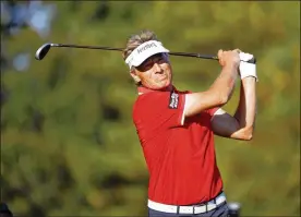  ?? DANIEL SANGJIB MIN/RICHMOND TIMES-DISPATCH VIA AP ?? Bernhard Langer has a sizable lead (566,527 points over Jim Furyk) in the Schwab Cup standings with two events left. The winner of the TimberTech Championsh­ip earns 610,000 points.