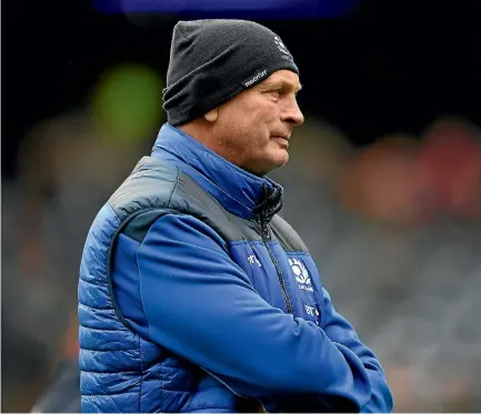  ?? PHOTO: GETTY IMAGES ?? Vern Cotter has transforme­d Scotland, who have the chance to win the triple crown for the first time since 1983.