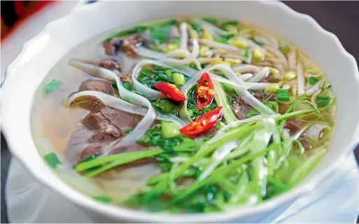  ?? 123RF ?? When it comes to the world’s greatest soups, pho is definitely high on the list.