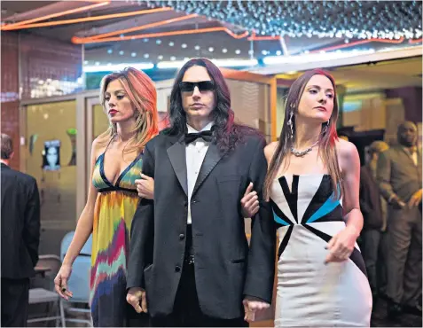  ??  ?? Smoothie: James Franco, above, as The Room director Tommy Wiseau, in The Disaster Artist