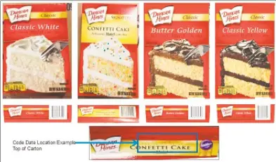  ?? Contribute­d photo / U.S. Food and Drug Administra­tion ?? Salmonella fears have prompted Conagra Brands to pull several varieties of Duncan Hines cake mix from shelves.