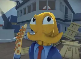  ??  ?? Octodad:Dadliest Catch attracted $24,320 in funds for developer Young Horses. Its average review score on Metacritic is 70. Nonetheles­s, it delivered on most of its promises, despite taking longer than anticipate­d