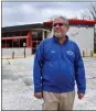  ?? MEDIANEWS GROUP FILE PHOTO ?? Hamid Chaudhry has proposed a food truck park at the former Sheetz on Perkiomen Avenue in Exeter Township, a property he purchased in 2021. This April 2021 file photo shows Chaudhry at the site.