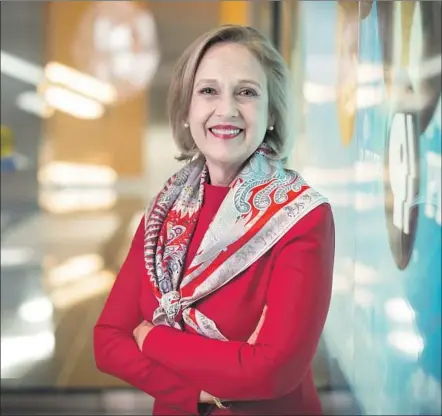  ?? David Butow For The Times ?? PRESIDENT and Chief Executive of PBS Paula Kerger, 61, has overseen a building of its audience since taking over in 2006.