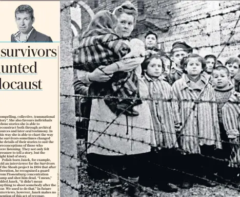  ??  ?? ‘Lucky’ to be alive: children liberated from Auschwitz in January 1945