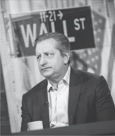  ?? CHRISTOPHE­R GOODNEY/BLOOMBERG VIA GETTY IMAGES ?? Fund manager Steve Eisman, who was featured in Michael Lewis’s financial crisis classic The Big Short, says for the first time in his many years in the financial services sector, he believes “the banking system in the United States is safe.”