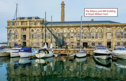  ??  ?? The Bakery and Mill building at Royal William Yard.