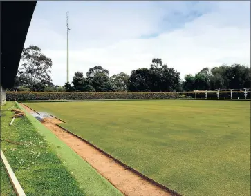  ?? ?? Works to get under way: One of Hill Top’s greens will be out of action until the new year.