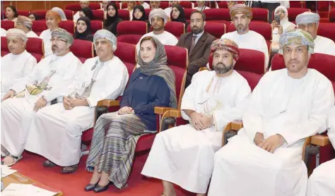  ?? — ONA ?? Maitha bint Saif al Mahrouqi, Under-secretary of the Ministry of Tourism, at the launch of Oman Tourism Awards in Muscat on Tuesday.