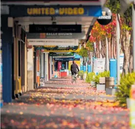  ?? Photo / Hawke’s Bay Today ?? Economic activity slowed abruptly as businesses closed and non-essential workers were told to stay home.