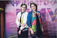  ?? ARTHUR MOLA
THE ASSOCIATED PRESS ?? Sara Quin, left, and Tegan Quin say they have to keep promoting the fight for LGBTQ+ rights.