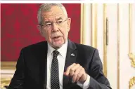  ?? ?? Alexander Van der Bellen kandidiert erneut. FPÖ-Chef Kickl will statt Kandidaten heute Compliance-Regeln präsentier­en