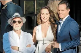  ??  ?? Fernando Luján, Kate del Castillo y Erik Hayser.