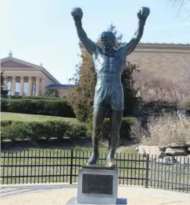  ?? ?? La estatua de Rocky es icónica en Filadelfia.