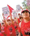  ?? UESLEI MARCELINO/REUTERS ?? Seguidores de Lula en Brasilia.