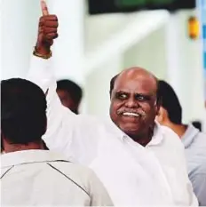  ?? PTI ?? Former Calcutta High Court Judge C.S. Karnan has the dubious distinctio­n of being the first sitting high court judge to be awarded a jail term by the apex court.