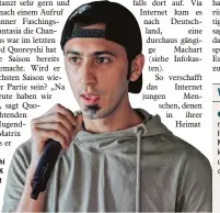  ??  ?? Hami Quoreyshi tanzt beim CCK mit und schreibt und singt mit Freunden Hip  Hop.