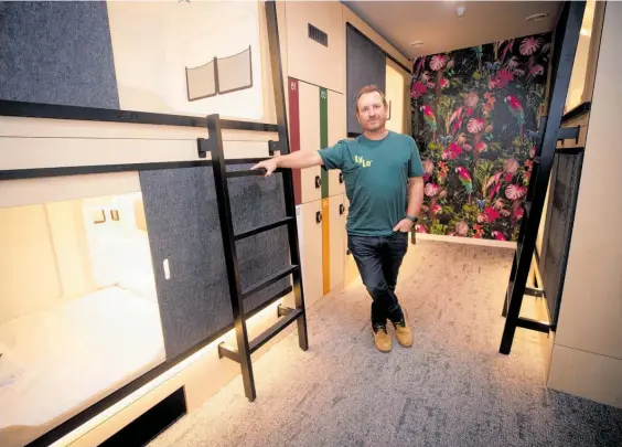  ?? Photo / Dean Purcell ?? Lylo managing director Tim Alpe says getting to the lifestyle budget hotel’s opening has been a four-year labour of love with new owner EVT.