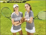  ?? Kirk McKoy Los Angeles Times ?? LEXIE AND NAYA BEN-MEIR are among eight sets of sisters who play tennis at the Archer School.