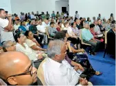  ?? ?? An interested audience at the BMICH