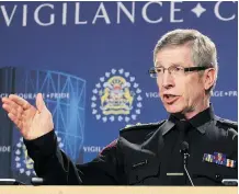  ?? Calgary Herald/Files ?? Calgary police Chief Rick Hanson says all levels of government need to play a role in fighting prostituti­on.