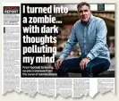  ??  ?? SUFFERING: Former footballer Tony Coton spoke of his demons in last week’s Mail on Sunday