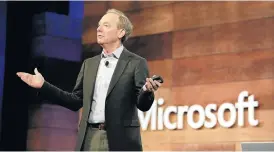  ?? /AFP ?? How it is now: Microsoft president Brad Smith says the internet has unfortunat­ely become an avenue for some government­s to steal and leak informatio­n and spread disinforma­tion.