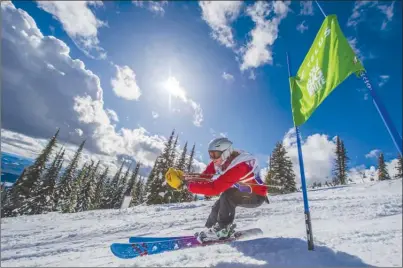  ?? Photo submitted ?? Big White Ski Resort hosts its third annual Telus Kelowna Cup ski and snowboard race today.