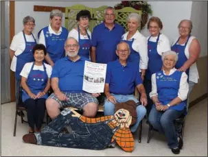  ?? The Sentinel-Record/Richard Rasmussen ?? FAIR COMMITTEE: The Hot Springs Arts and Crafts Fair Committee members include Jo Spoerle, front left, Selwin Pipkin, Bob Stout, Peggy Barnett, chairman; back, Martha Wilson, Wanda Felts, Sally Patterson, Wayne Patterson, Jane Oliver, Wilma Blair and...