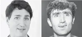 ?? (AFP) ?? ABDUL Salam Maftoon, right photo, said he didn’t know anything about Justin Trudeau before people starting comparing him to the Canadian PM.