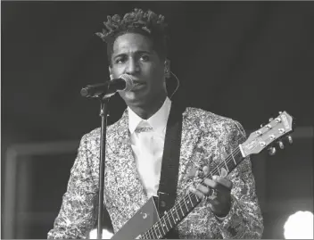  ?? STEFAN JEREMIAH/AP ?? JON BATISTE PERFORMS during the Global Citizen festival on Sept. 25 in New York. Batiste received 11 Grammy Award nomination­s, including ones for album of the year, record of the year, and best R&B album.