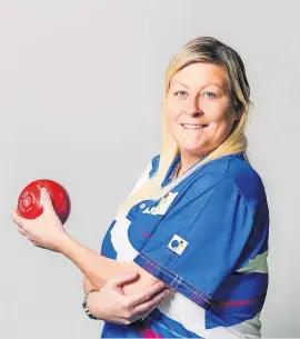  ?? ?? High hopes Claire Johnston, of Auchinleck BC, will head south to the Commonweal­th Games. Pics Bowls Scotland/Rob Eyton-Jones