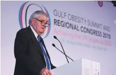  ?? Leslie Pableo for The National ?? Ian Caterson, the World Obesity Federation president, said better food labelling in the UAE is a ‘logical’ step