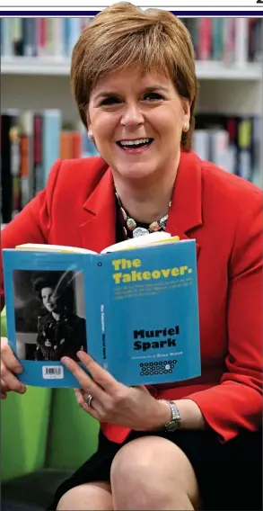  ?? ?? IN THE MONEY: Nicola Sturgeon will rake in £300,000 from her publishing deal