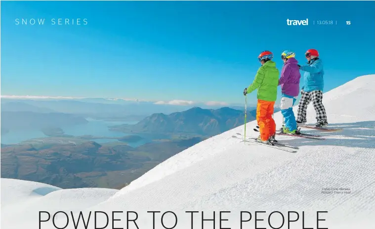  ??  ?? Treble Cone, Wanaka. Picture / Thierry Huet