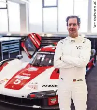  ?? ?? Sebastian Vettel will es noch einmal wissen: Der frühere Formel-1-Weltmeiste­r testet im Porsche 963.