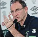  ??  ?? FOCUS: Ireland boss Martin O’Neill