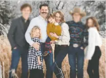  ?? FACEBOOK ?? Four members of a Grande Prairie-area family were killed in a helicopter crash in the Birch Hills County area near Eaglesham on New Year's Day, 2021 — pilot Wade Balisky, his wife, Aubrey, and two of the couple's five children.