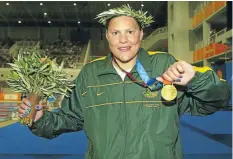  ??  ?? WINNER: Paralympic gold medallist Natalie du Toit