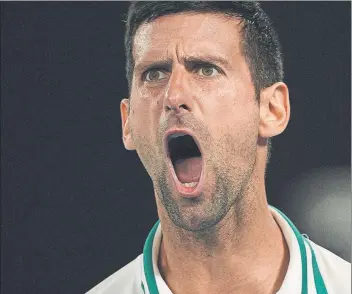  ?? FOTO: AP ?? Novak Djokovic está invicto en finales del Open de Australia y en sus 20 partidos anteriores en Melbourne